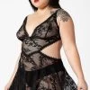 Afterlife Lace Nightdress [Plus-Size]