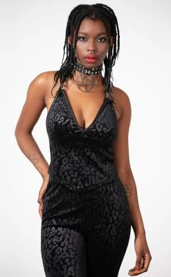 Alley Cat Halter Top | Black