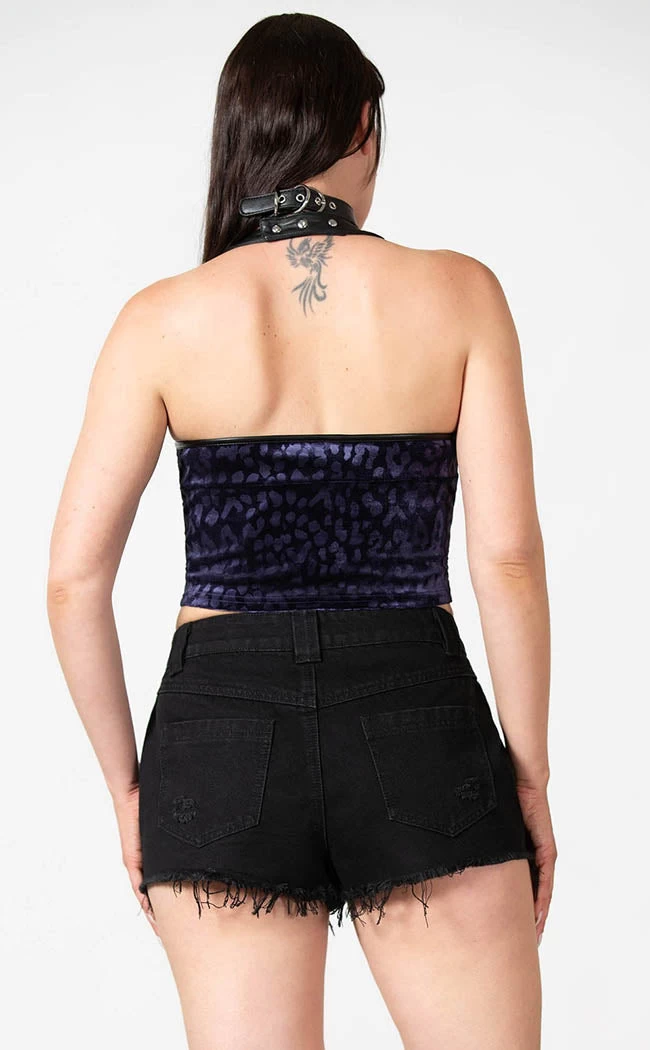 Alley Cat Halter Top | Plum - Image 2