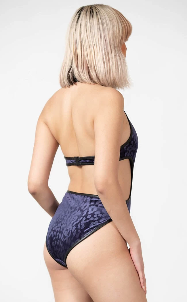 Barbarella Halter Bodysuit | Plum - Image 4