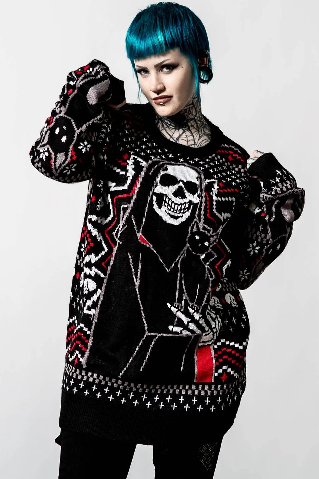 Killstar Catmas Knit Sweater - Image 12