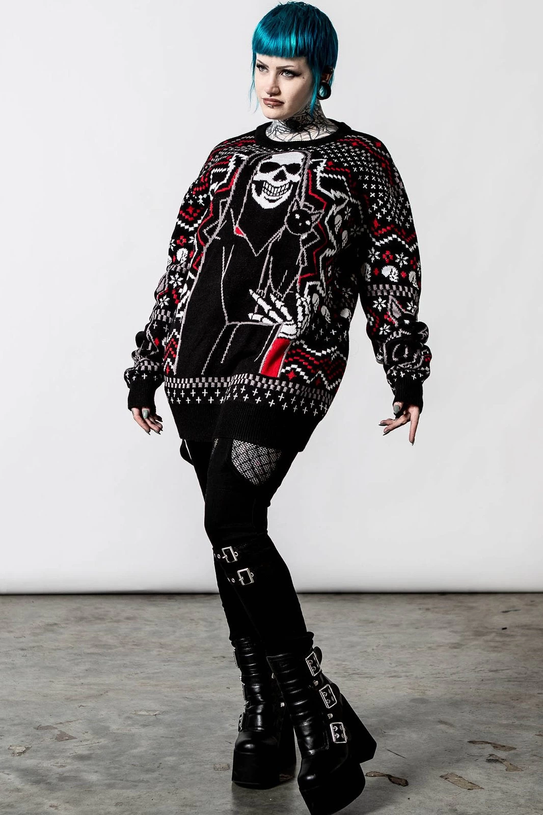 Killstar Catmas Knit Sweater - Image 13