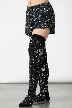 Killstar Cthulhu Knee-High Socks In Black Octopus