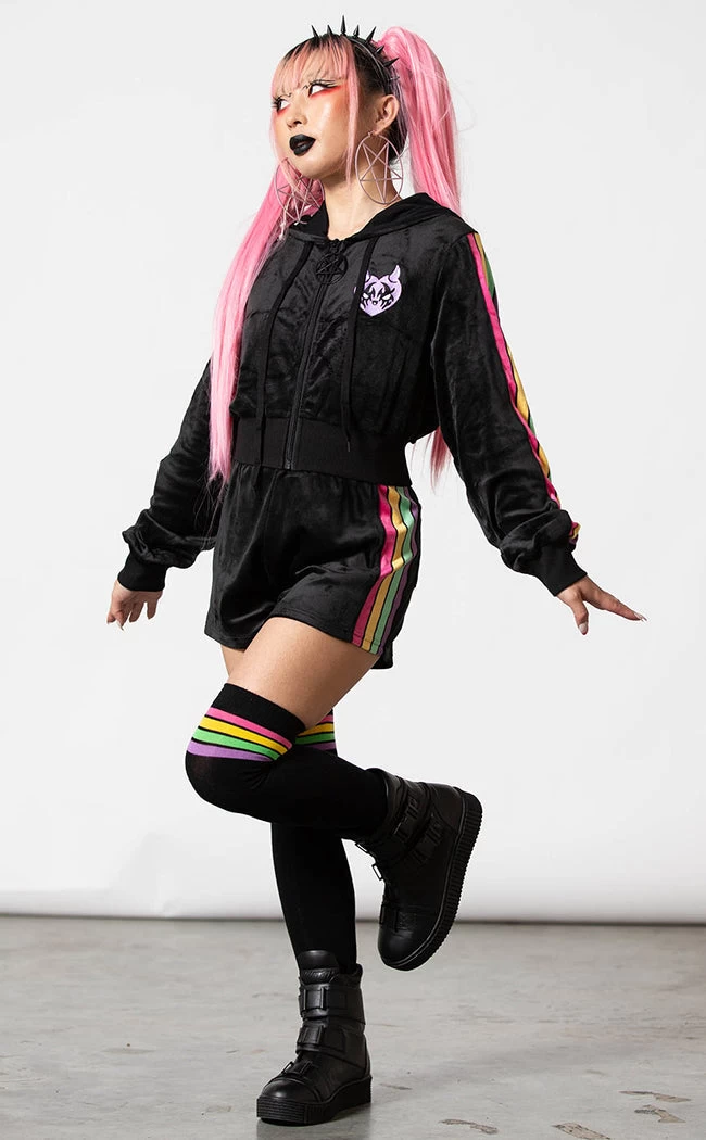 Coven Chill Velour Hoodie - Image 2