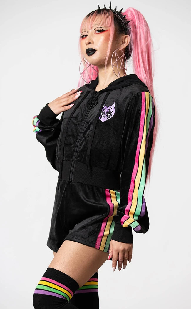 Coven Chill Velour Hoodie - Image 4