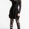 Crash Skater Dress | Black