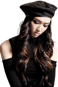 Killstar Dark Fate Beret In Black