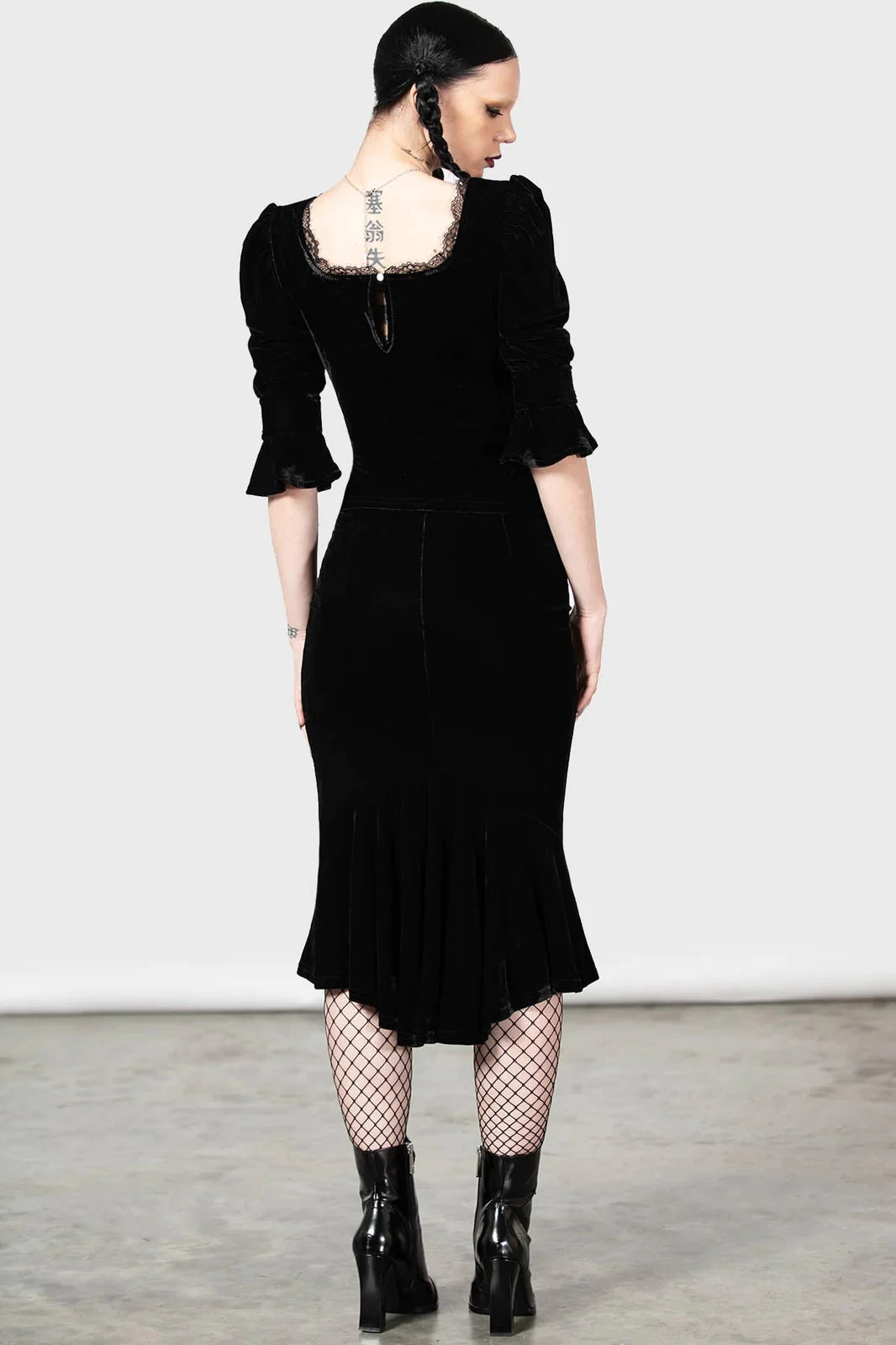 Killstar Dottie Dottie Velvet And Lace Top Goth - Image 12