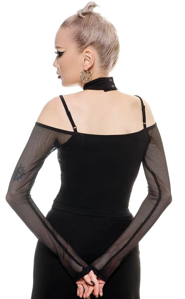 Death Card Fishnet Top - Image 4
