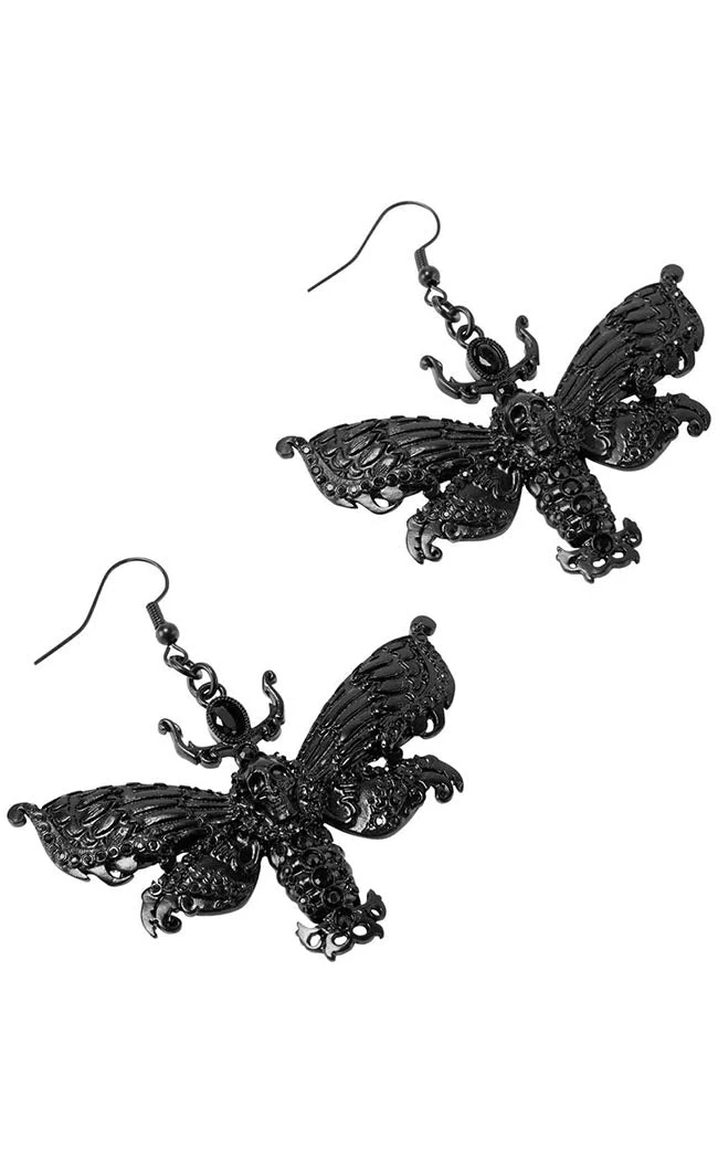 Drawn 2 Light Earrings | Black - Image 2