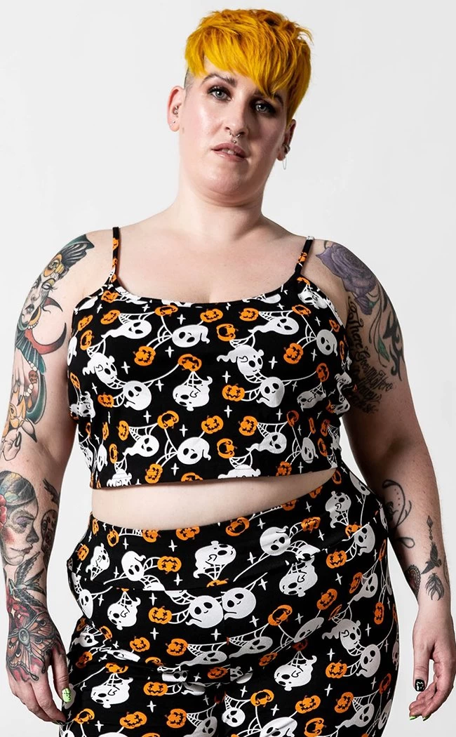 Haunted Pumpkin Cropped Cami - Image 2