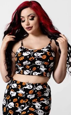 Haunted Pumpkin Cropped Cami