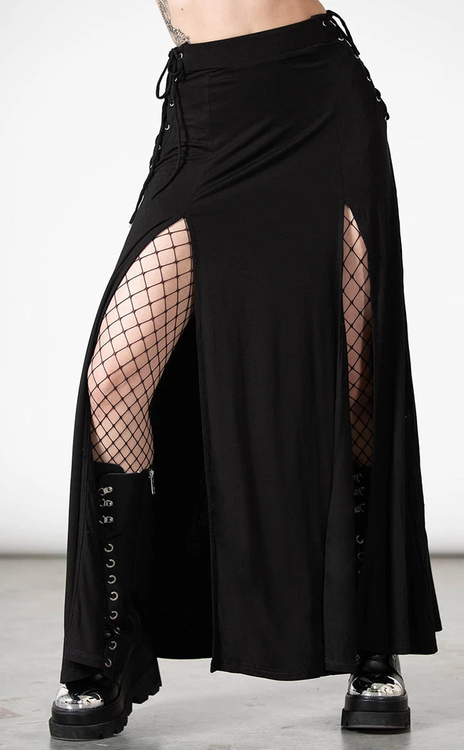 Hellverina Split Maxi Skirt - Image 2