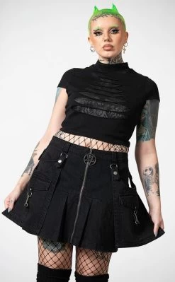 Hettie Slashed Crop Top