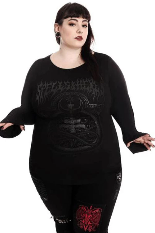 Killstar Leya Long Sleeved Top - Image 4