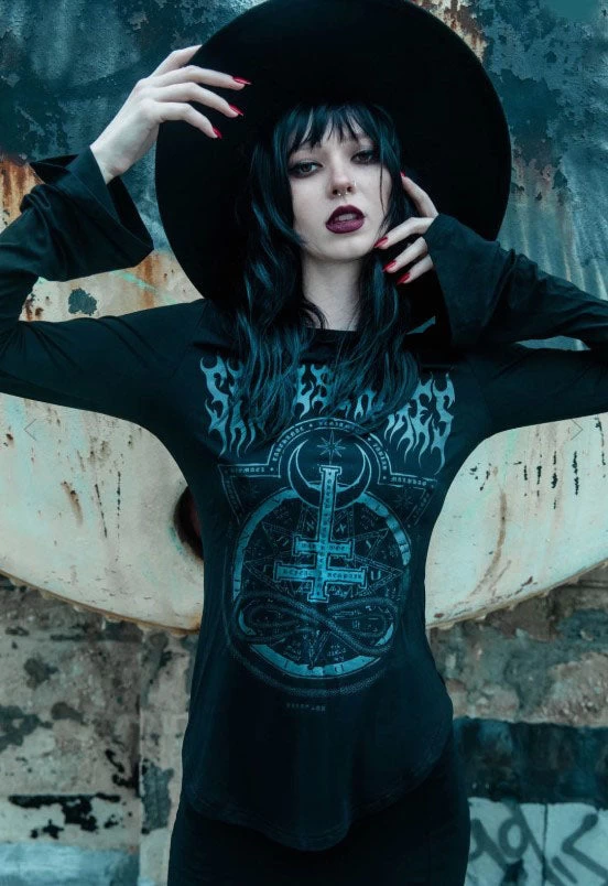 Killstar Leya Long Sleeved Top - Image 3
