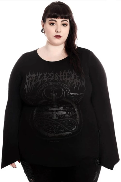 Killstar Leya Long Sleeved Top - Image 2