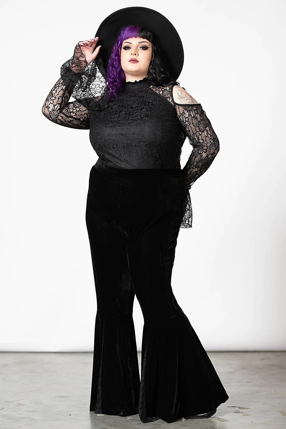 Marisol Velvet Bell Bottoms - Image 10