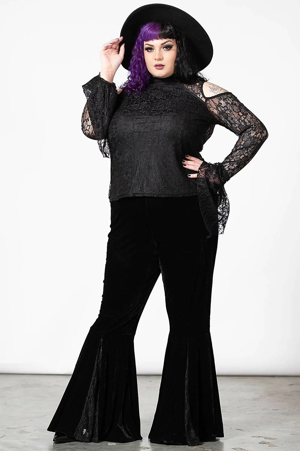 Marisol Velvet Bell Bottoms - Image 7