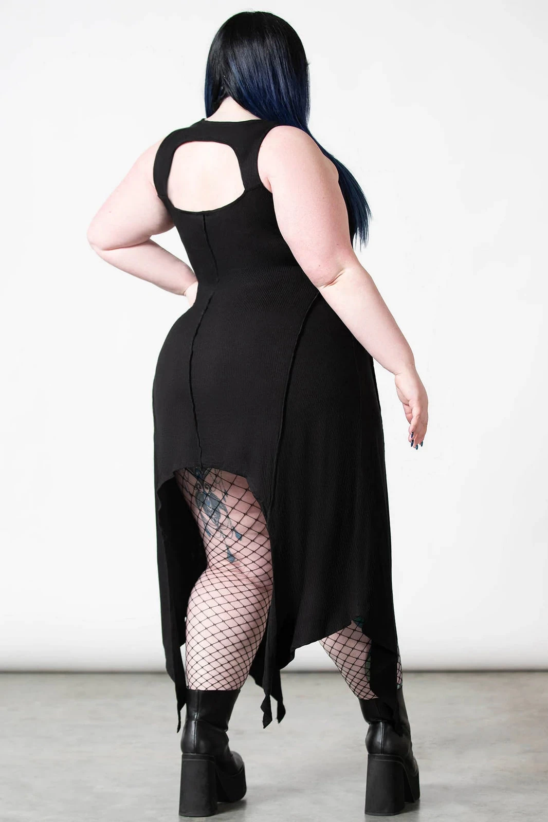 Killstar Milicent Sleeveless Dress Asymmetric Hem - Image 6