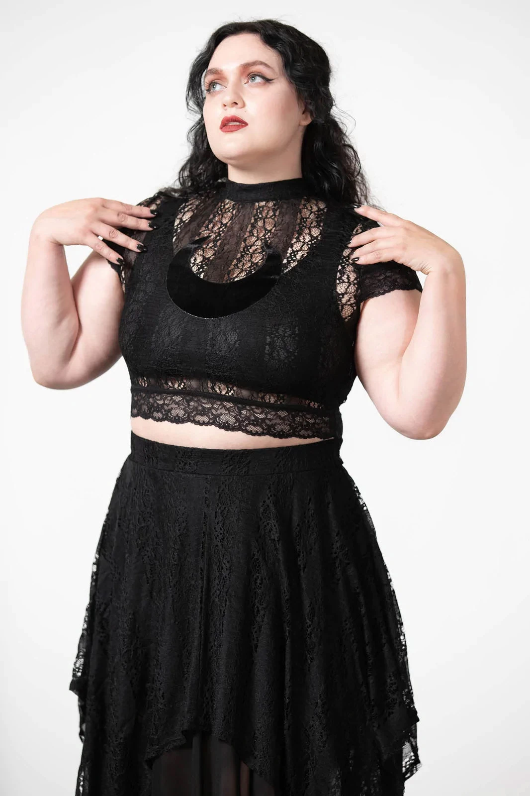 Moon Rays Lace Crop Top - Image 2