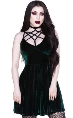 Magica Skater Dress | Emerald