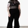 Mahina Velvet Bell Bottoms [Plus-Size]