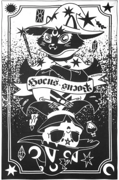 Killstar Meow-Gical Large Towel With Cat Print