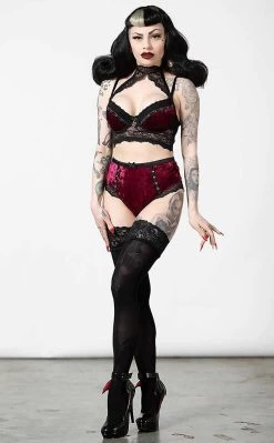 Mercy Lace Bra | Blood