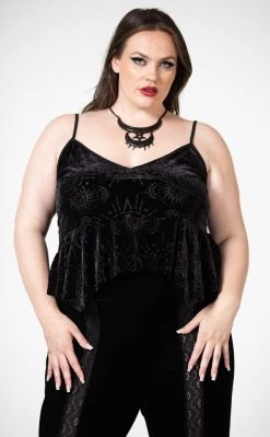 Mormura Strappy Burnout Top [Plus-Size]