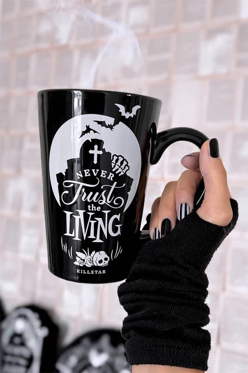Killstar Never Trust The Living Tall Mug
