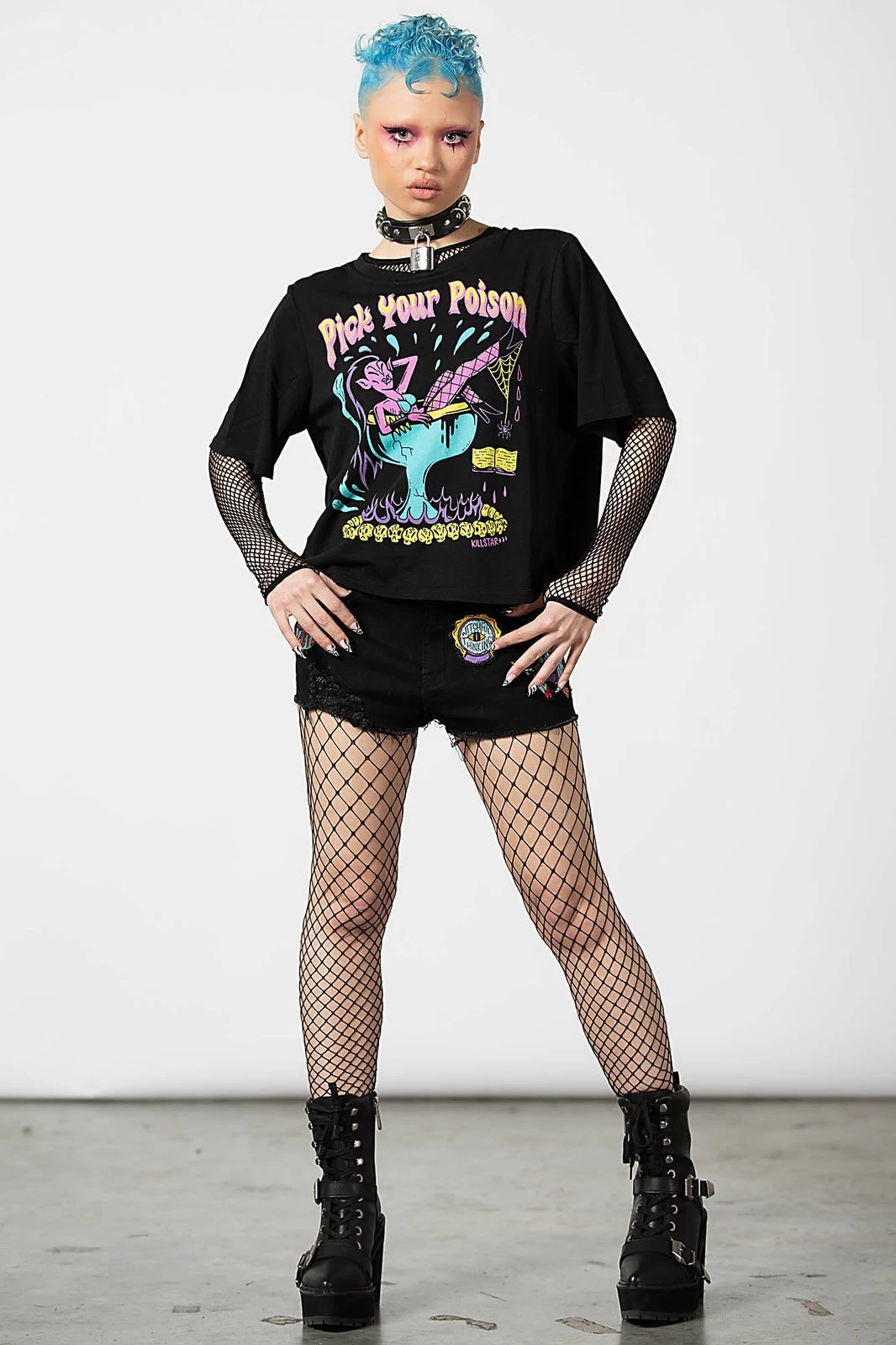 Killstar Pick Your Poison Box Crop Top T-shirt - Image 15