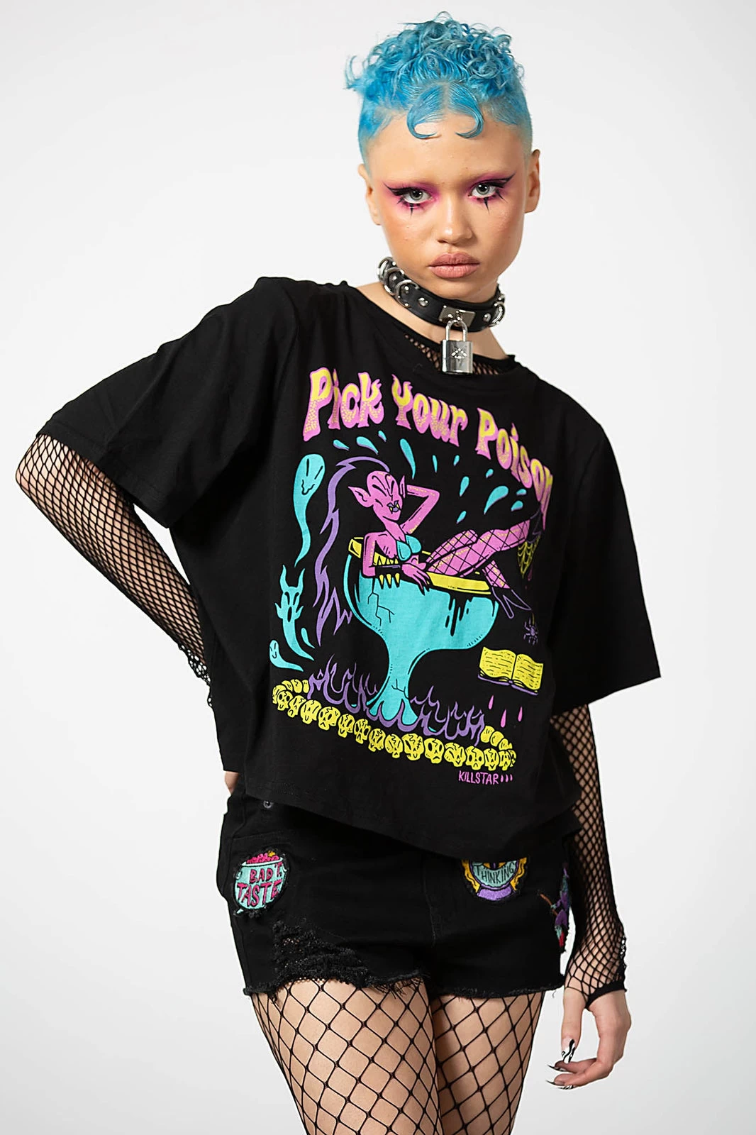 Killstar Pick Your Poison Box Crop Top T-shirt - Image 17