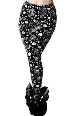 Killstar Purr Off Lounge Leggings Cat Print!