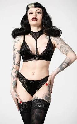 Pin Stuck Bra | Black