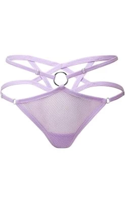 Possess Me Fishnet Panty | Lilac