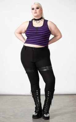 Possessed Rib Vest | Purple [Plus-Size]