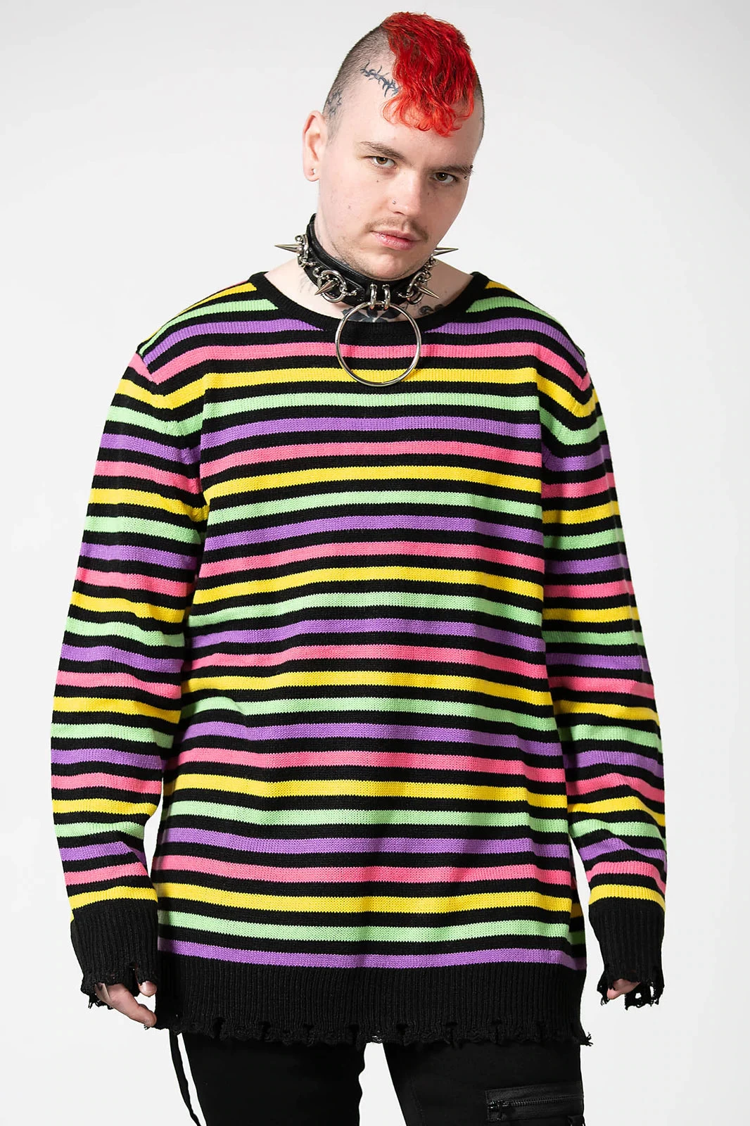 Killstar Rainbow Warrior Knit Sweater - Image 3
