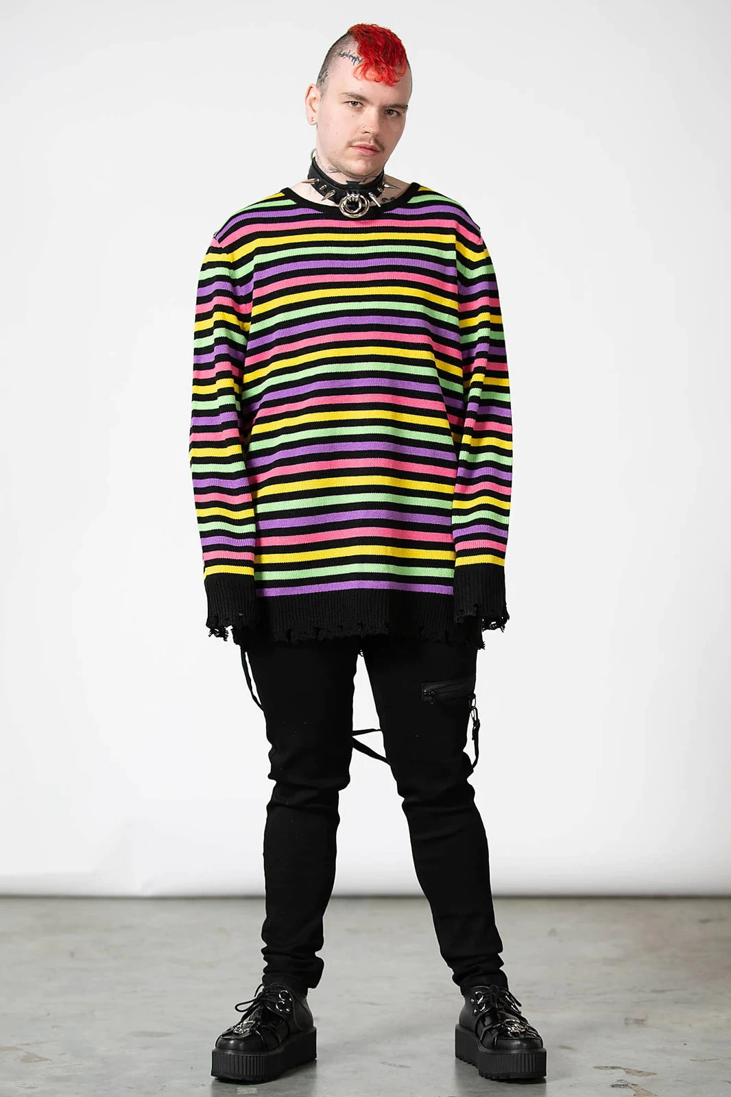 Killstar Rainbow Warrior Knit Sweater - Image 4
