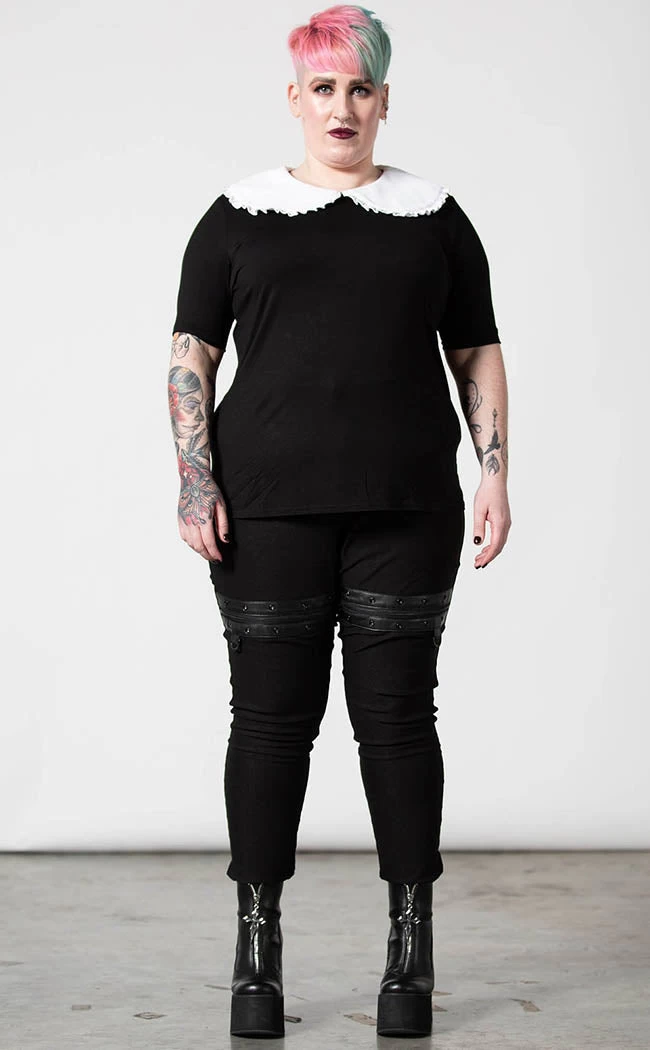 Ruby Lace Collar Top - Image 6