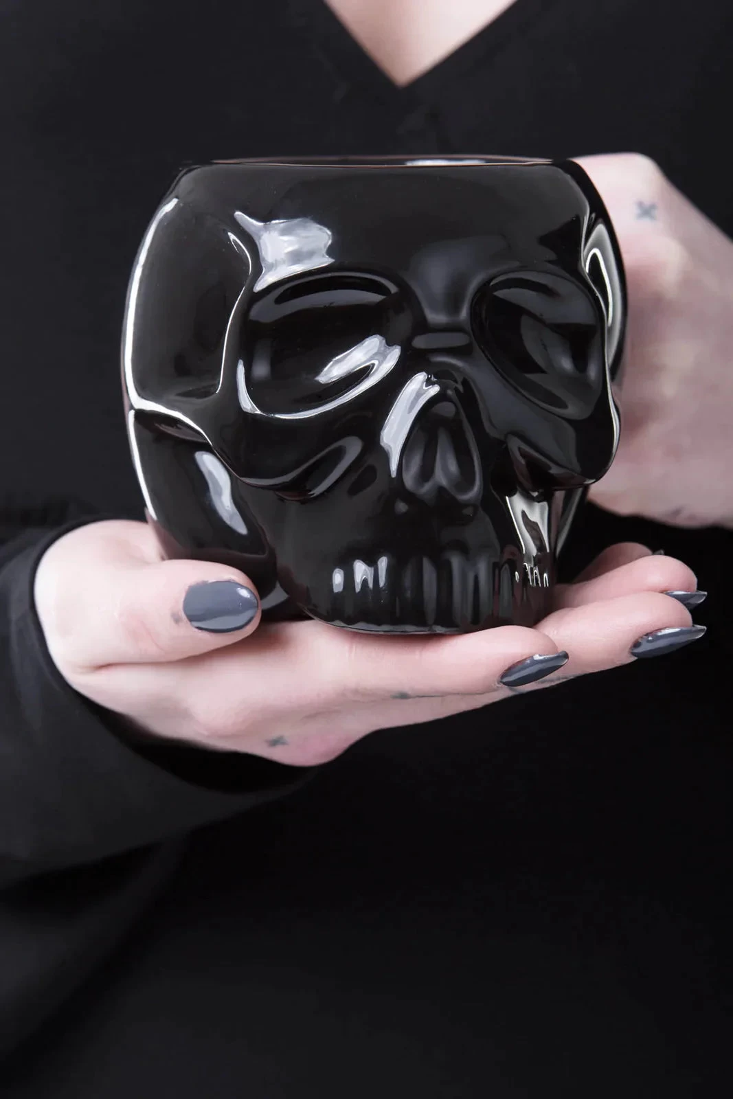 Killstar Skull Mug Black - Image 3