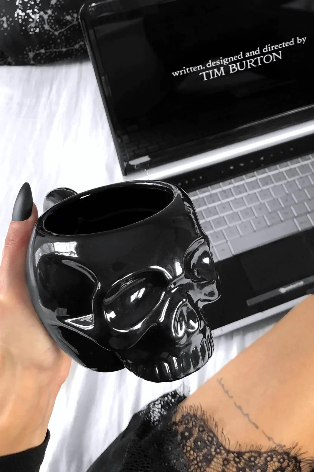 Killstar Skull Mug Black - Image 4