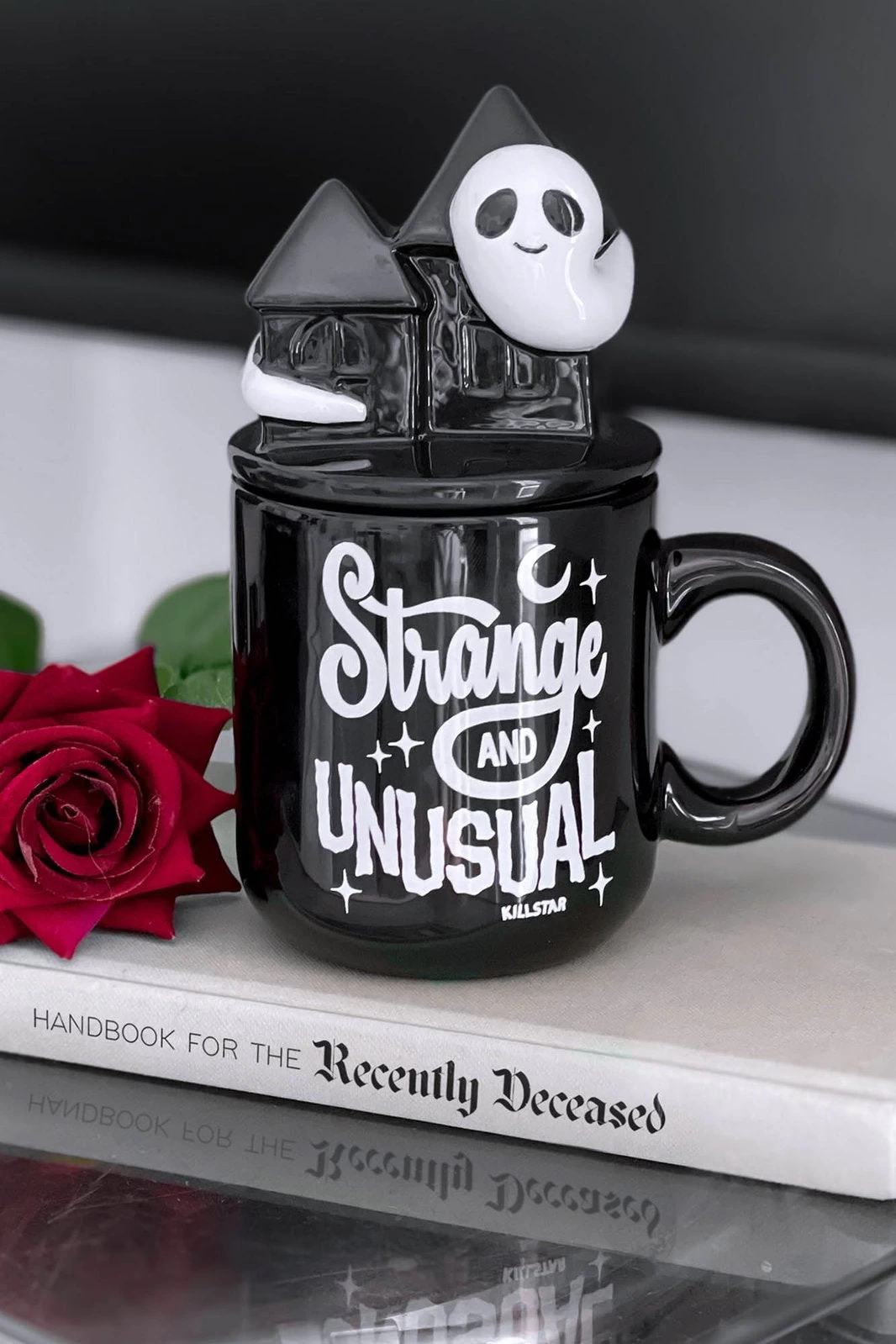 Killstar Spooky Mug With Lid Strange And Unusual - Image 4