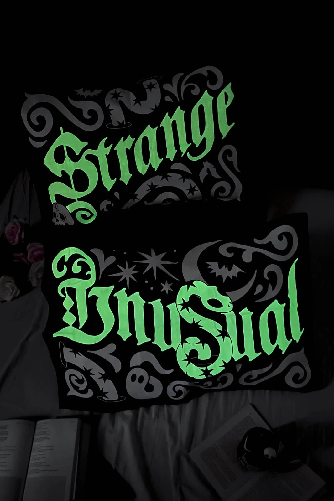 Killstar Strange & Unusual Pillowcase Set GLOW IN THE DARK! - Image 2