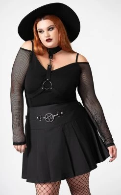 Scary Pleated Skirt [Plus-Size]