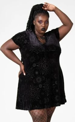 Spiritual Chant Burnout Dress [Plus-Size]
