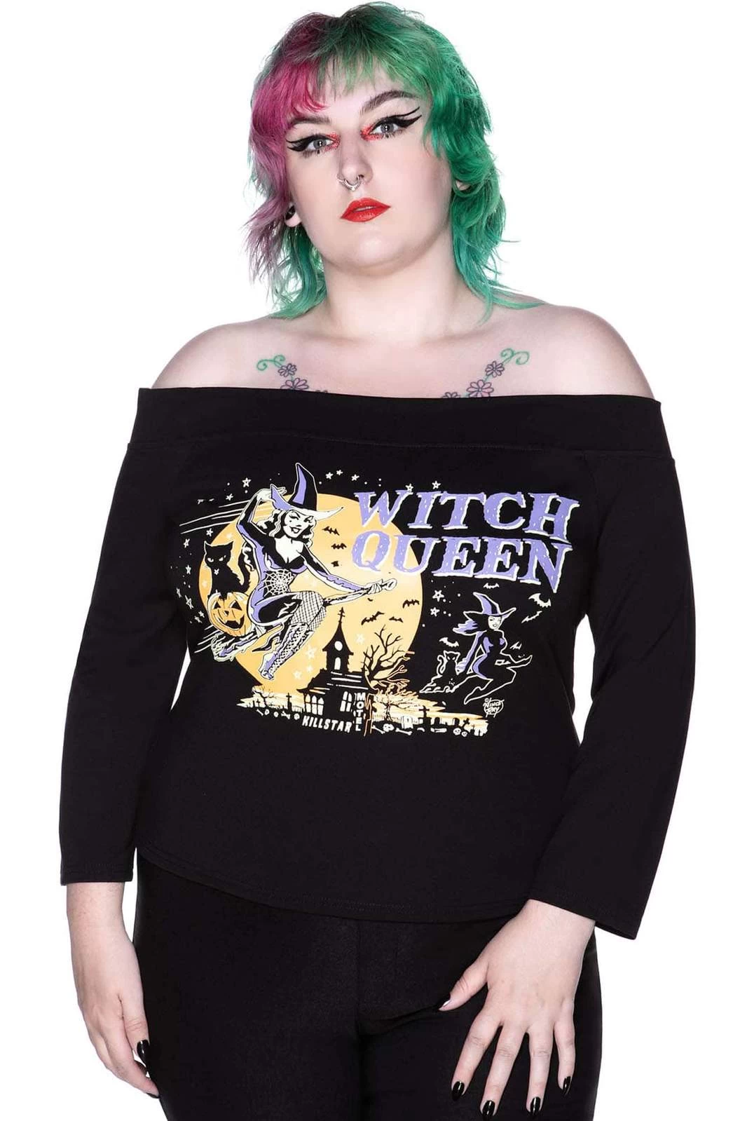 Killstar Witch Queen Bardot Top - Image 2